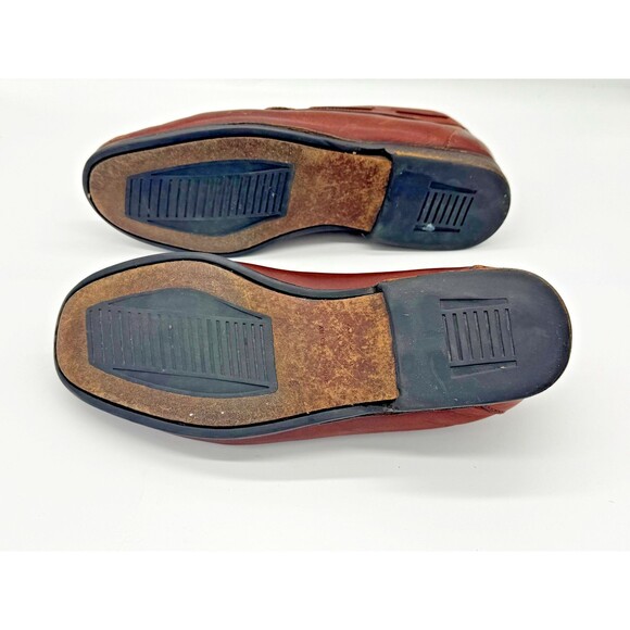 Johnston & Murphy Brown Leather Slip on Tassel Loafers Italy 20-0516 Mens 9M VGC - Picture 7 of 7